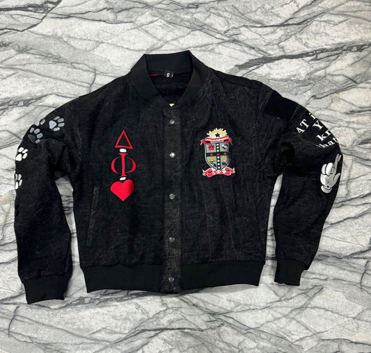 Denim Varsity- Fully Customizable